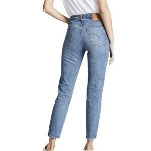 Levi's Wedgie Icon Fit Jeans Size 25 High Waist Straight Tapered Leg Blue